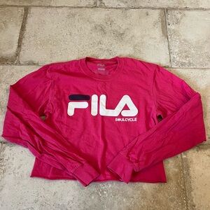 Fila x SoulCycle Vibrant Pink Long Sleeve Top 💖🚴‍♀️